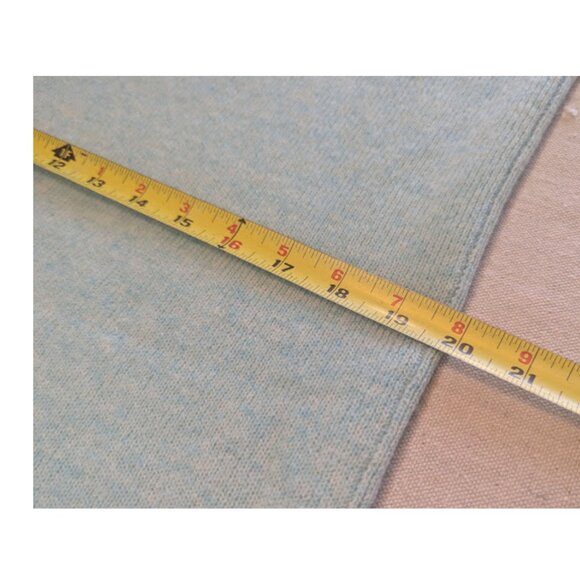 100% Cashmere Claudia Nichole Poncho Quiet Luxury Tiffany Blue Coastal Chic Wrap - Picture 12 of 13